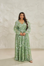 Load image into Gallery viewer, Reya Ruffled Lurex Dress