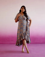 Load image into Gallery viewer, Bluebell Floral Wrap Dress
