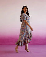 Load image into Gallery viewer, Bluebell Floral Wrap Dress