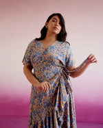 Load image into Gallery viewer, Bluebell Floral Wrap Dress