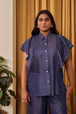 Load image into Gallery viewer, Bree Frilled Denim Co-ord Set