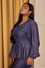 Load image into Gallery viewer, Carla Peplum Top