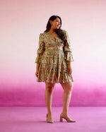 Load image into Gallery viewer, Cassia Printed jacquard Georgette Dress