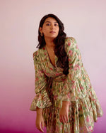 Load image into Gallery viewer, Cassia Printed jacquard Georgette Dress