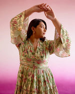 Load image into Gallery viewer, Cassia Printed jacquard Georgette Dress