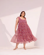 Load image into Gallery viewer, Cecelia Chiffon Dress with Top Knot