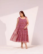 Load image into Gallery viewer, Cecelia Chiffon Dress with Top Knot