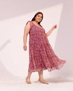 Load image into Gallery viewer, Cecelia Chiffon Dress with Top Knot