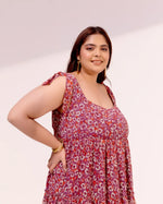 Load image into Gallery viewer, Cecelia Chiffon Dress with Top Knot