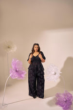 Load image into Gallery viewer, Jetta co-ord set, party co-ord set, co-ord sets, plus size co-ord , plus size wear, party wear, black set