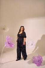 Load image into Gallery viewer, Jetta co-ord set, party co-ord set, co-ord sets, plus size co-ord , plus size wear, party wear, black set