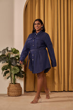 Load image into Gallery viewer, Mia Denim Shirt Dress