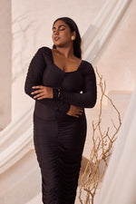Load image into Gallery viewer, Sirena Ruched BodyCon Dress