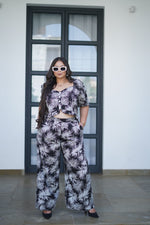 Load image into Gallery viewer, Black Begonia Co-ord Set