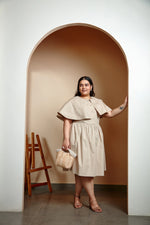 Load image into Gallery viewer, The Desert Sand Cape Dress