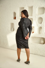 Load image into Gallery viewer, Midnight Ruched Dress