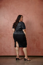 Load image into Gallery viewer, Stellar Plissé Peplum Top