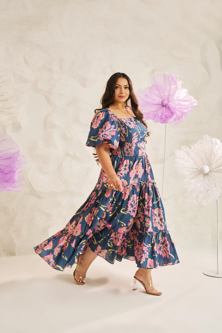 corset dress, plus size dresses, curvy girl, plus size, plus size fashion, dresses, printed dress