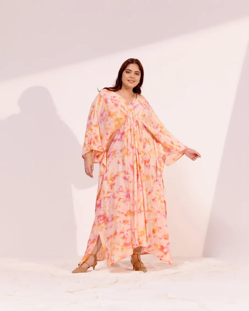 Amber Tie-Dye Kaftan