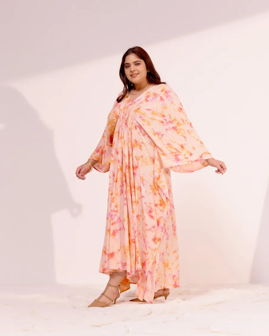 Amber Tie-Dye Kaftan