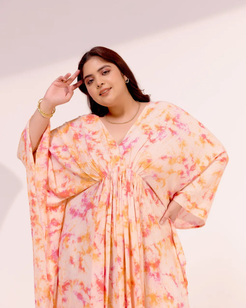 Amber Tie-Dye Kaftan