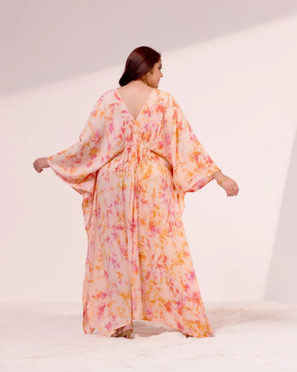 Amber Tie-Dye Kaftan