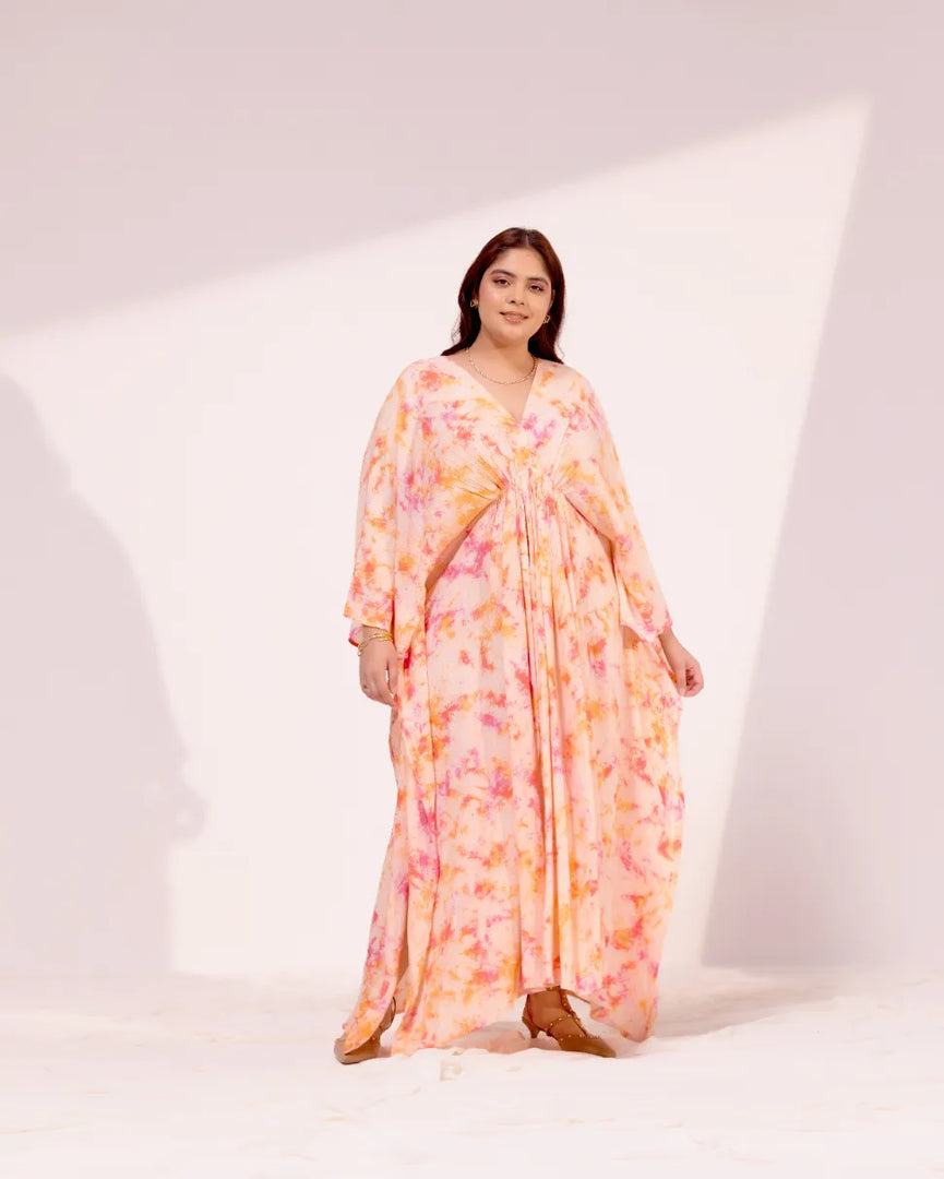 Amber Tie-Dye Kaftan