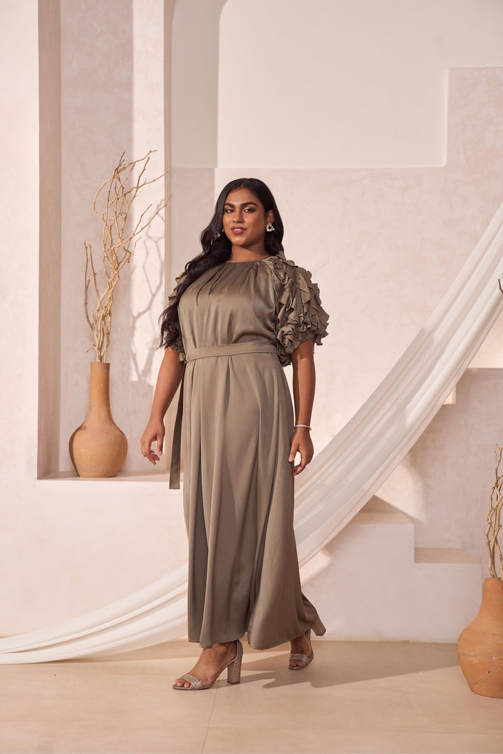 Anaya Satin Flowy Dress