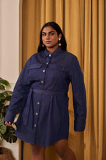 Load image into Gallery viewer, Mia Denim Shirt Dress
