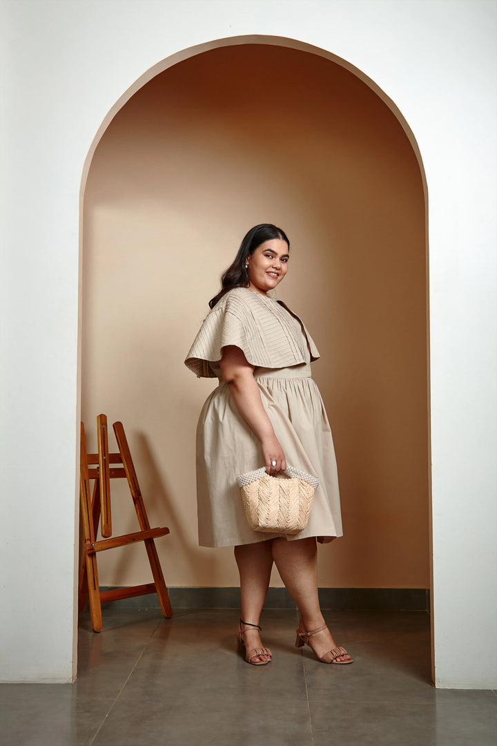 The Desert Sand Cape Dress