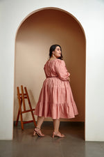 Load image into Gallery viewer, Dusky Dews 3 Tiered Cotton Dress
